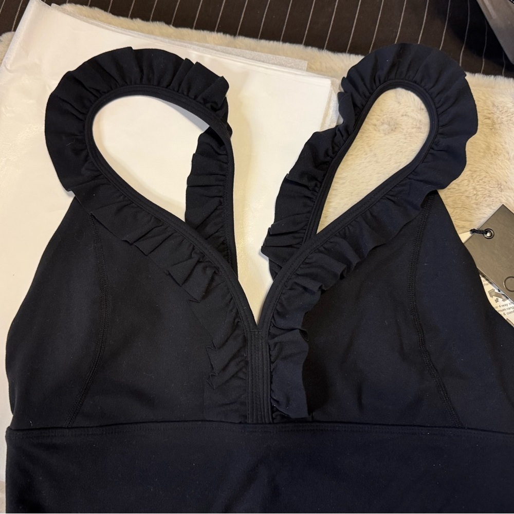 NWT Glyder Black Ruffled Bra - Picture 2 of 6